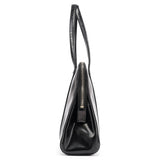 Prada 1995 Black Spazzolato Tote Bag