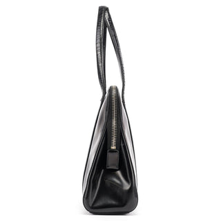 Prada 1995 Black Spazzolato Tote Bag