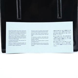 Prada 1995 Black Spazzolato Tote Bag