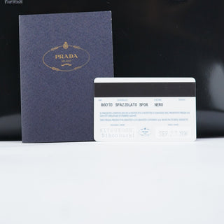 Prada 1995 Black Spazzolato Tote Bag