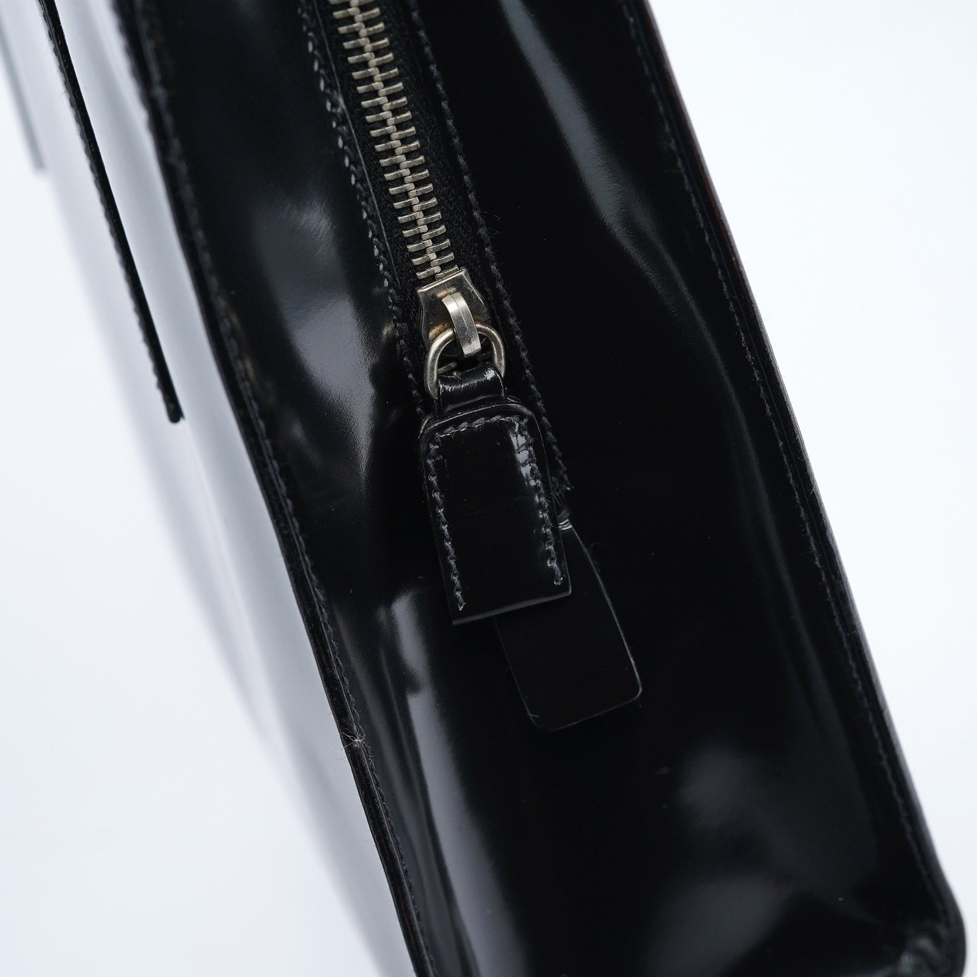 Prada 1995 Black Spazzolato Tote Bag