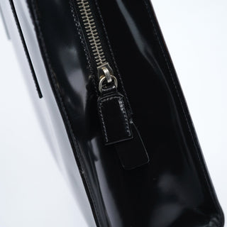 Prada 1995 Black Spazzolato Tote Bag