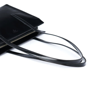 Prada 1995 Black Spazzolato Tote Bag