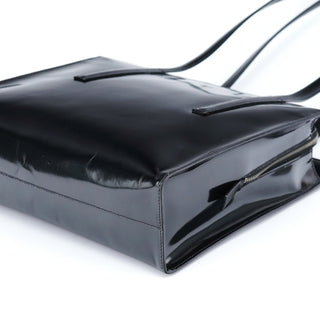 Prada 1995 Black Spazzolato Tote Bag