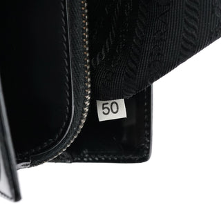 Prada 1995 Black Spazzolato Tote Bag