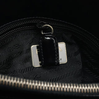 Prada 1995 Black Spazzolato Tote Bag