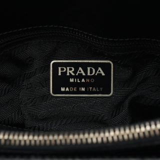 Prada 1995 Black Spazzolato Tote Bag
