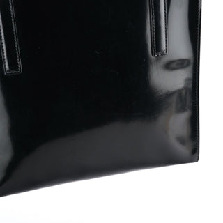 Prada 1995 Black Spazzolato Tote Bag