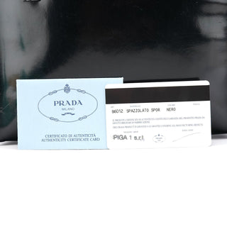 Prada 1995 Black Spazzolato Tote Bag