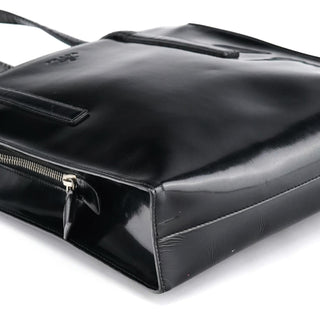 Prada 1995 Black Spazzolato Tote Bag