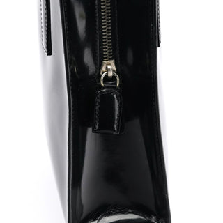 Prada 1995 Black Spazzolato Tote Bag