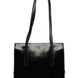 Prada 1995 Black Spazzolato Tote Bag