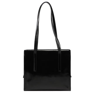 Prada 1995 Black Spazzolato Tote Bag