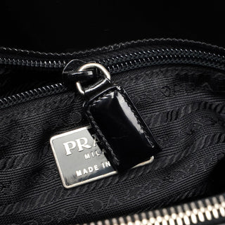 Prada 1995 Black Spazzolato Tote Bag