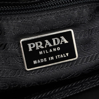 Prada 1995 Black Spazzolato Tote Bag