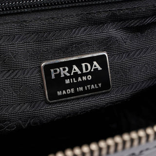 Prada 1995 Black Spazzolato Tote Bag