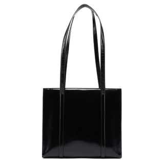 Prada 1995 Black Spazzolato Tote Bag