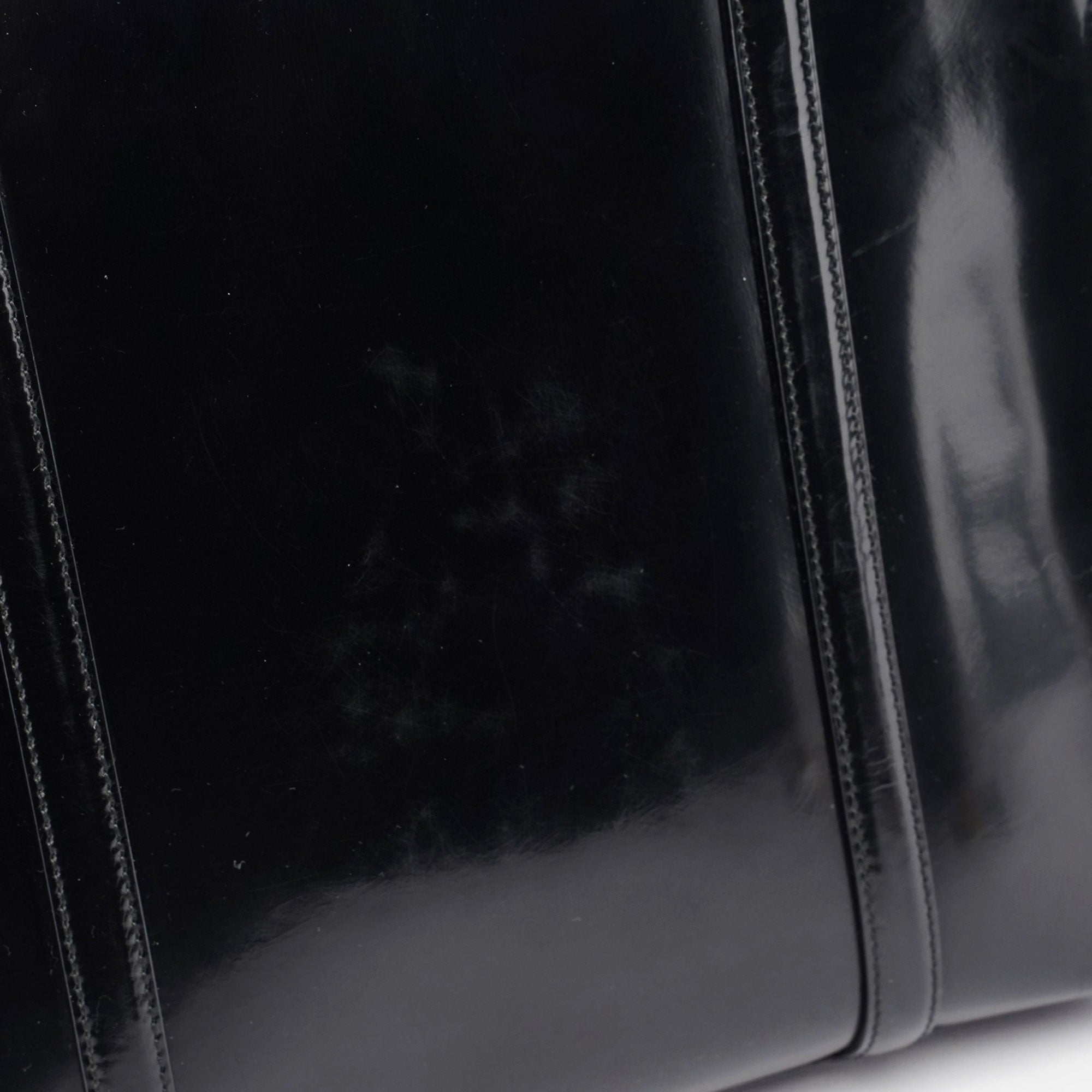 Prada 1995 Black Spazzolato Tote Bag