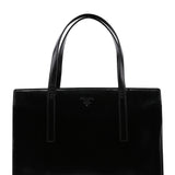 Prada 1995 Black Spazzolato Tote Bag