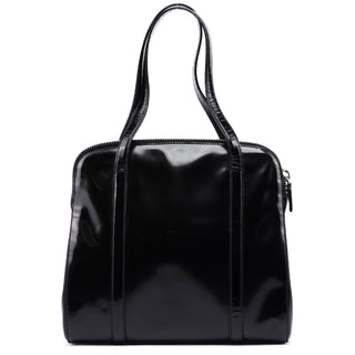 Prada 1995 Black Spazzolato Tote Bag