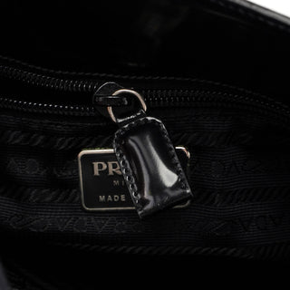 Prada 1995 Black Spazzolato Tote Bag