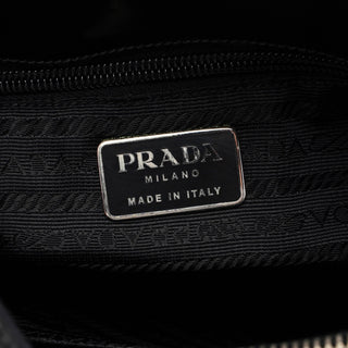 Prada 1995 Black Spazzolato Tote Bag