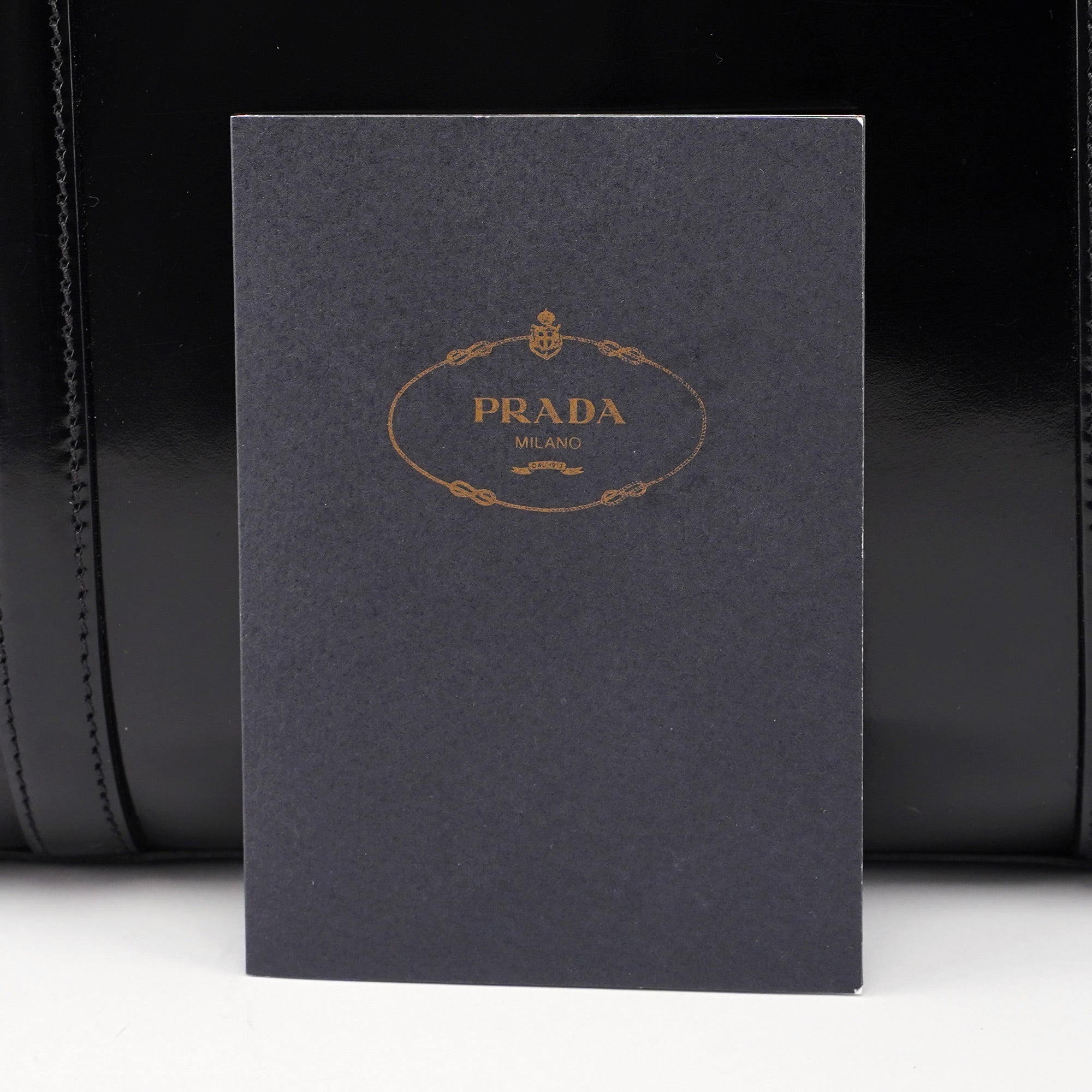 Prada 1995 Black Spazzolato Tote Bag