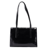 Prada 1995 Black Spazzolato Tote Bag