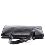 Prada 1995 Black Spazzolato Tote Bag
