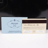 Prada 1995 Black Spazzolato Tote Bag