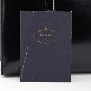 Prada 1995 Black Spazzolato Tote Bag