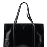 Prada 1995 Black Spazzolato Tote Bag