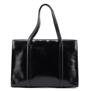 Prada 1995 Black Spazzolato Tote Bag