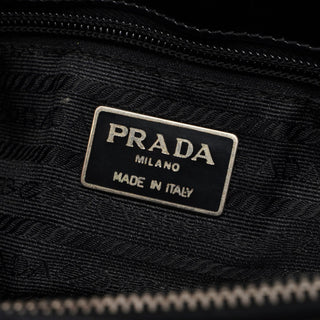 Prada 1995 Black Spazzolato Tote Bag