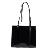 Prada 1995 Black Spazzolato Tote Bag
