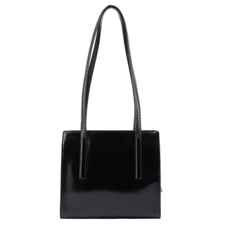 Prada 1995 Black Spazzolato Tote Bag