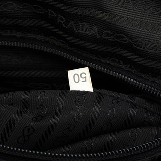 Prada 1995 Black Spazzolato Tote Bag