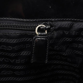 Prada 1995 Black Spazzolato Tote Bag