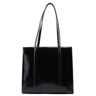 Prada 1995 Black Spazzolato Tote Bag