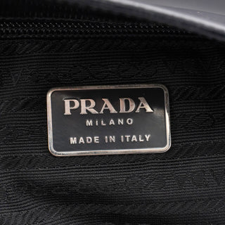 Prada 1995 Black Spazzolato Tote Bag