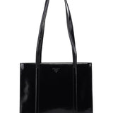 Prada 1995 Black Spazzolato Tote Bag