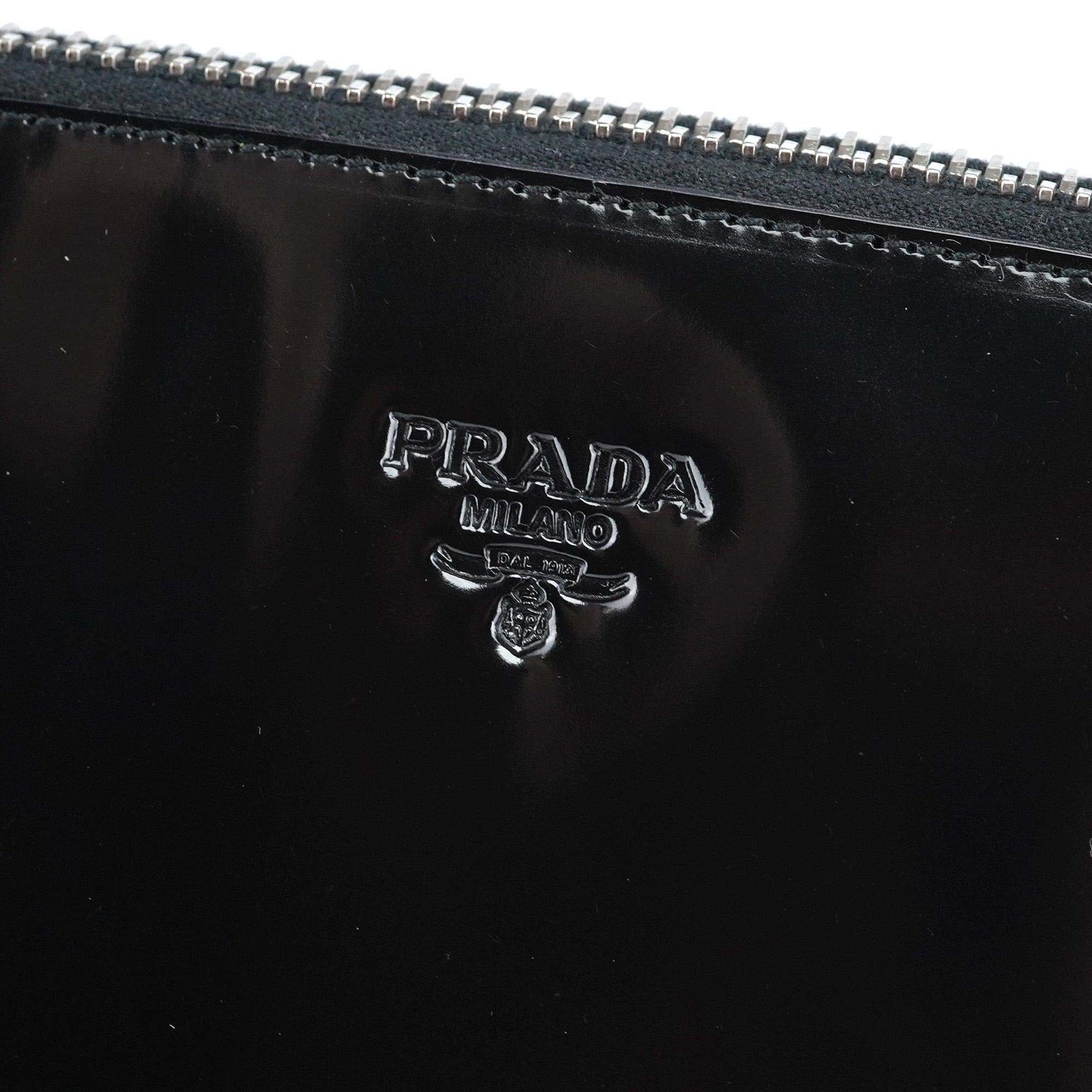 Prada 1995 Black Spazzolato Tote Bag