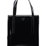 Prada 1995 Black Spazzolato Tote Bag