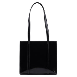 Prada 1995 Black Spazzolato Tote Bag