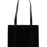 Prada 1995 Black Spazzolato Tote Bag