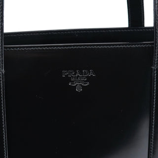 Prada 1995 Black Spazzolato Tote Bag