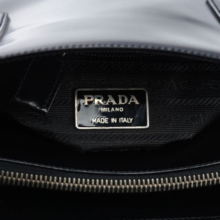 Prada 1995 Black Spazzolato Tote Bag