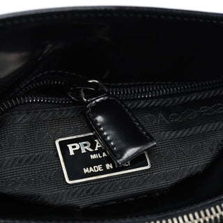 Prada 1995 Black Spazzolato Tote Bag