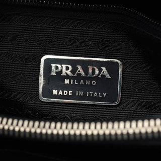 Prada 1995 Black Spazzolato Tote Bag