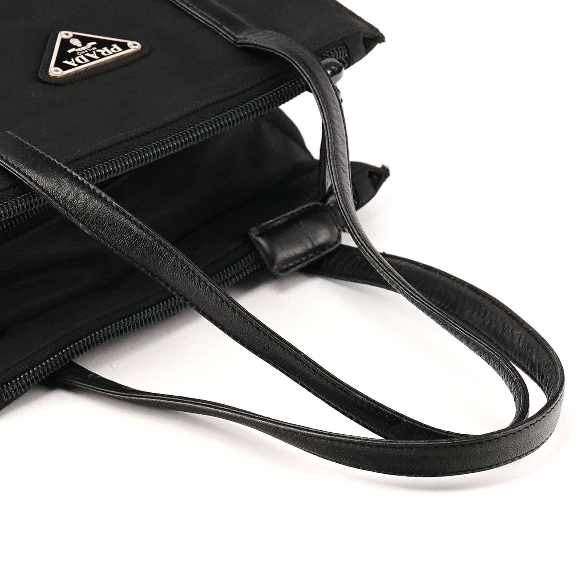 Prada 1995 Tessuto Nappa tote i sort nylon